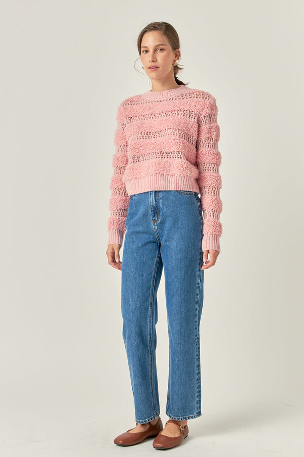 English Factory Stripe Top PINK