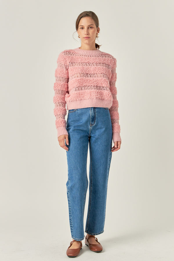 english factory Stripe Top PINK