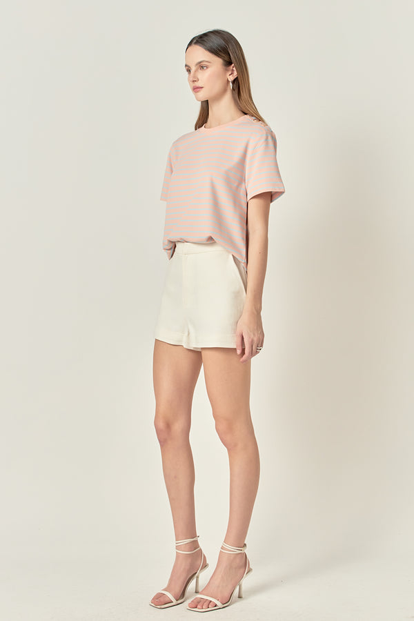 English Factory Striped Jersey T-shirt PINK/BLUE