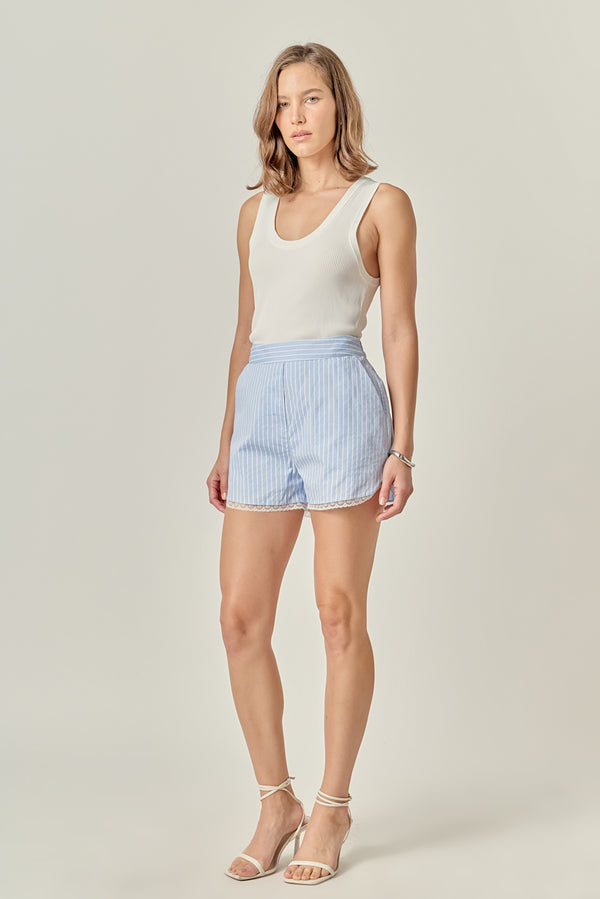 English Factory Striped Shorts BLUE/WHITE