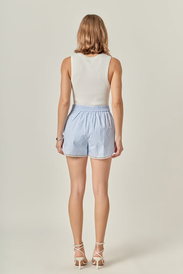 English Factory Striped Shorts BLUE/WHITE