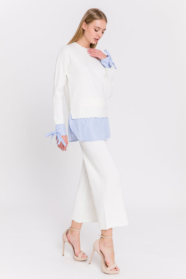 English Factory Sweater Pants WHITE