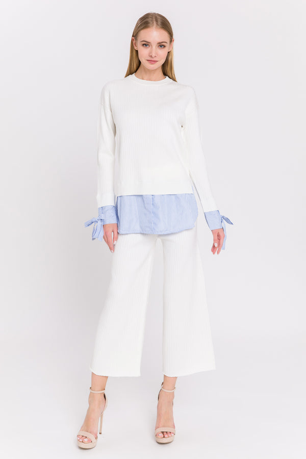 english factory Sweater Pants WHITE