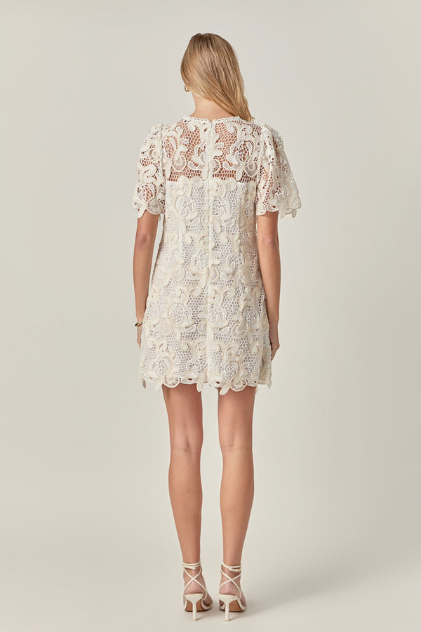 English Factory The Camille Lace Dress NATURAL