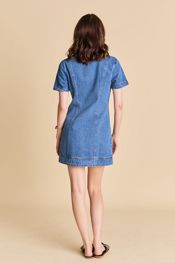 English Factory The Classic Denim Mini Dress BLUE