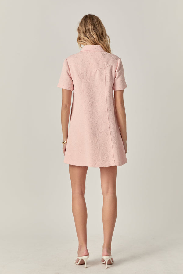 English Factory The Elle Mini Dress LIGHT PINK