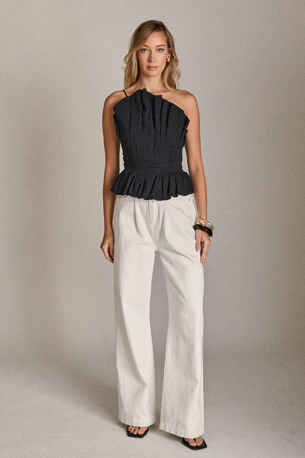 English Factory The Margot Top BLACK