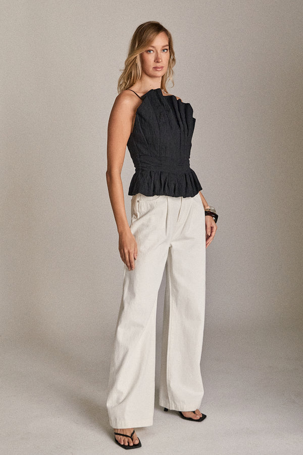 English Factory The Margot Top BLACK