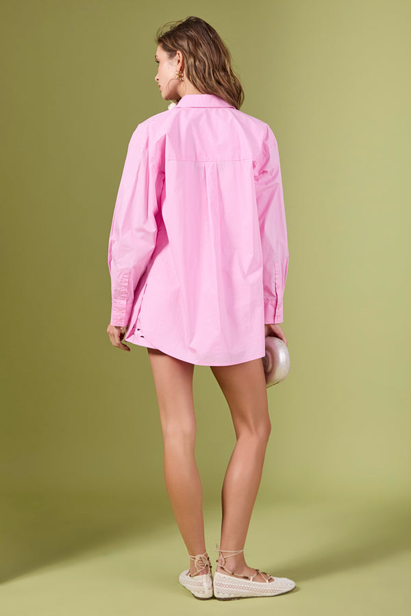 English Factory The Sienna Scallop Shirt PINK