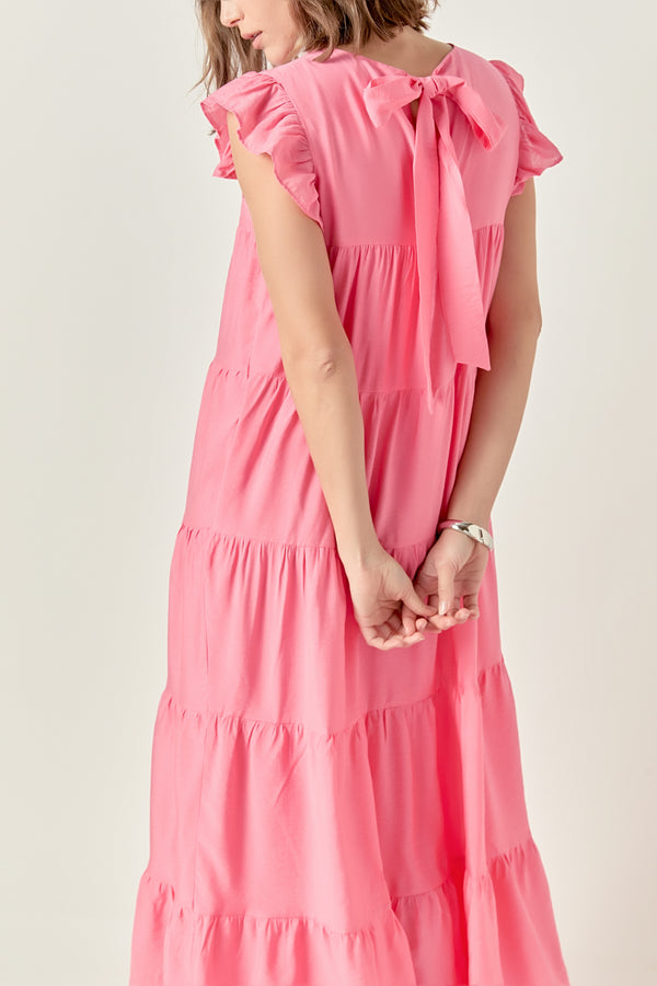 English Factory Tiered Maxi Dress ROSE