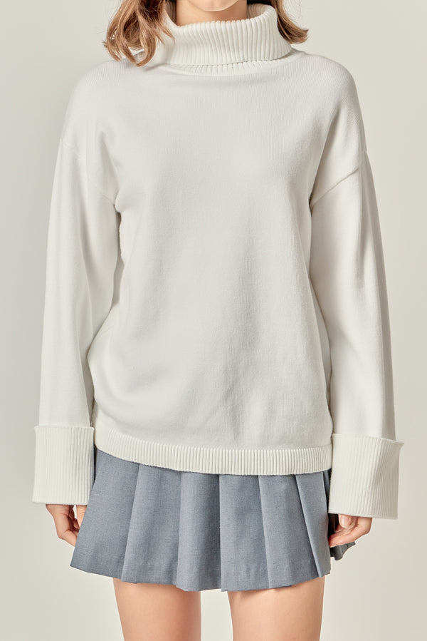 English Factory Turtle Neck Sweater IVORY