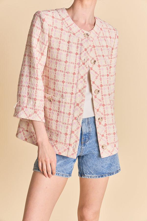 English Factory Tweed Boxy Jacket MULTI