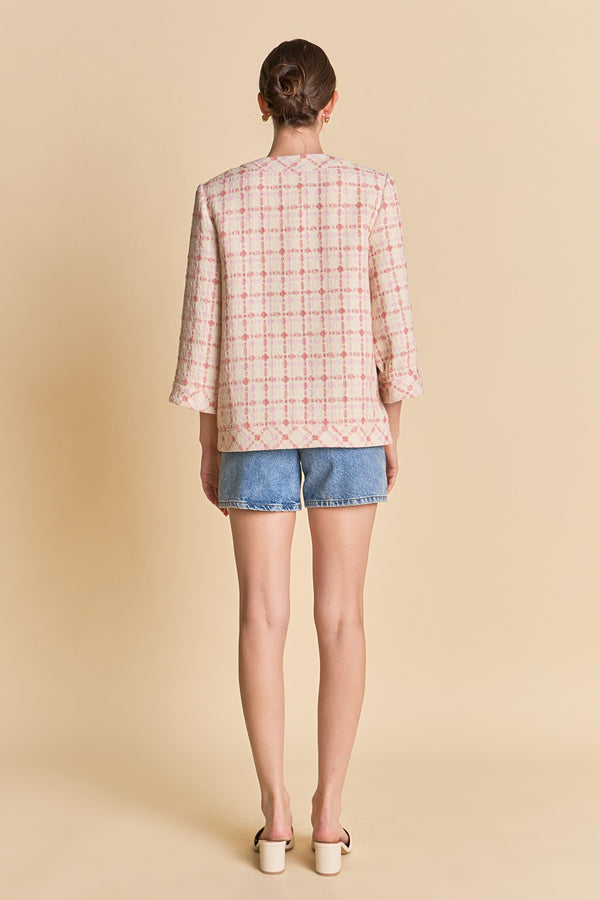 English Factory Tweed Boxy Jacket MULTI