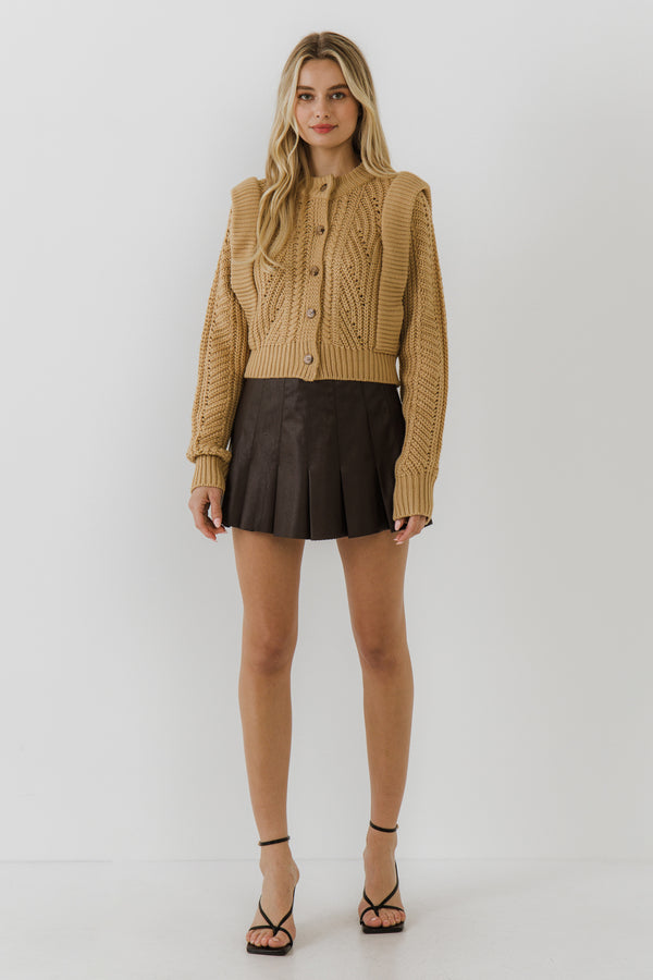 english factory Women Knit Cardigan BEIGE