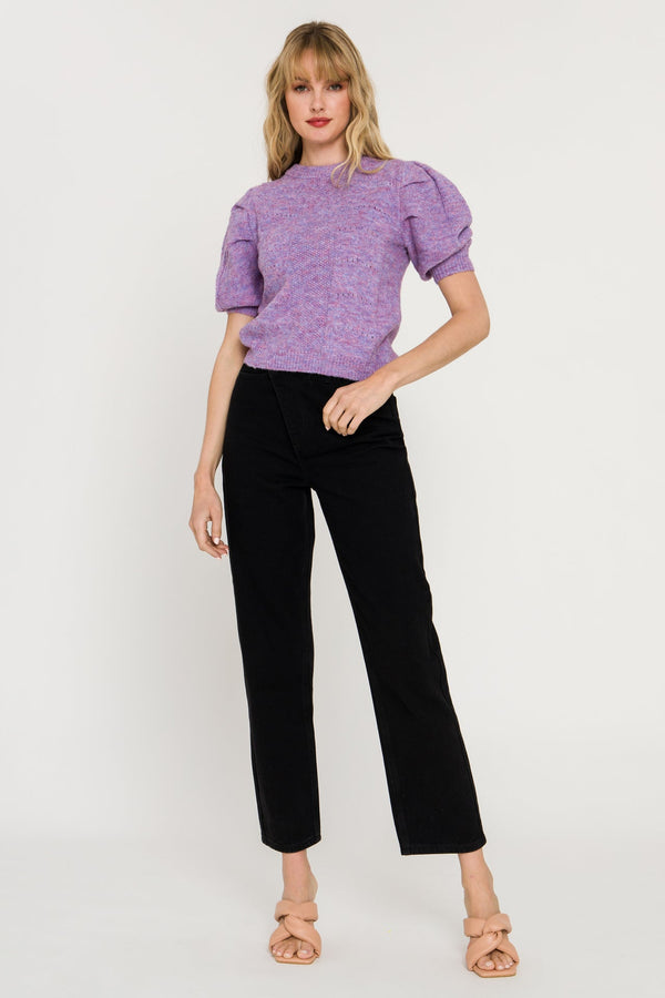 English Factory WOMEN KNIT SWEATER PURPLE