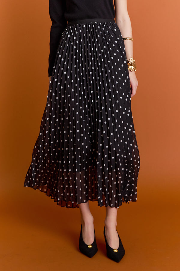 English Factory Zoe Midi Skirt BLACK WHITE