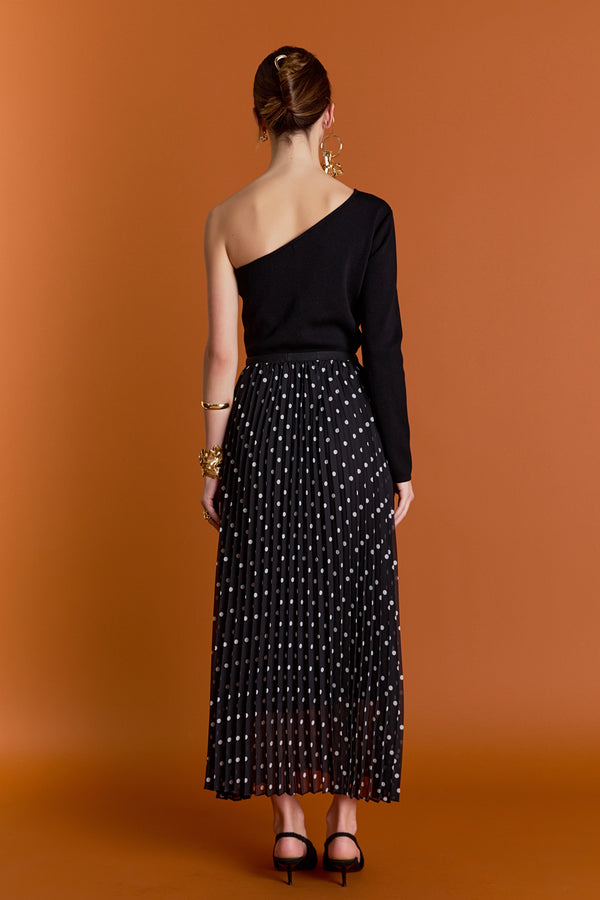 English Factory Zoe Midi Skirt BLACK WHITE