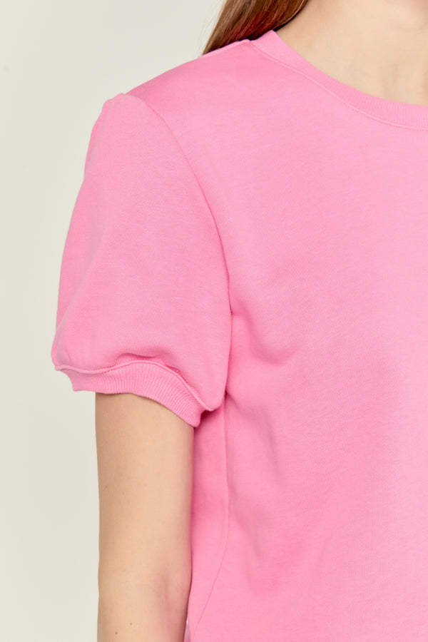 English Factory French Terry Puff Sleeve Sweatshirt PINK