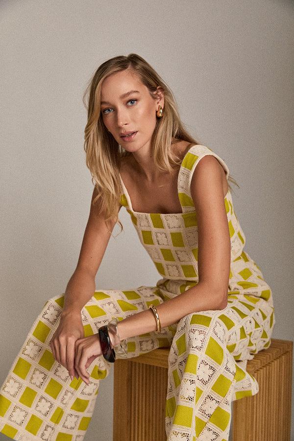 english factory The Bria Crochet Top YELLOW/NATURAL