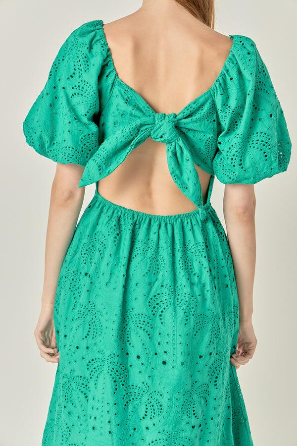 English Factory The Sienna Embroidered Resort Maxi Dress GREEN