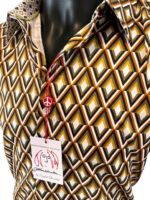 english factory BEDWORTH Short Sleeve Shirt Mustard