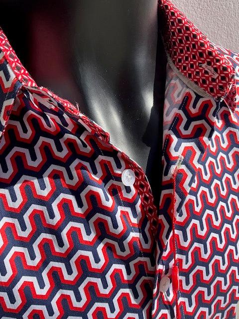 english factory DURHAM Short Sleeve Shirt Red