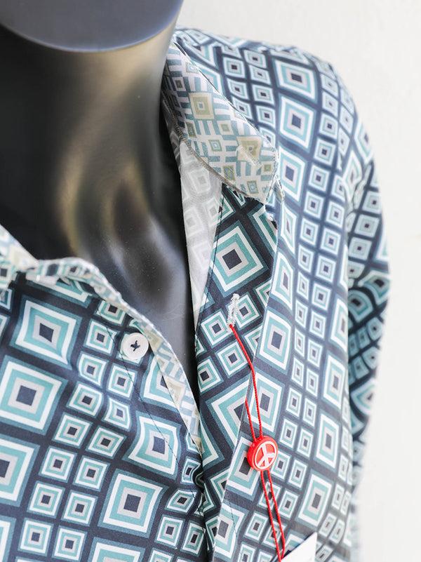 english factory GREENFIELD Long Sleeve Shirt Sea