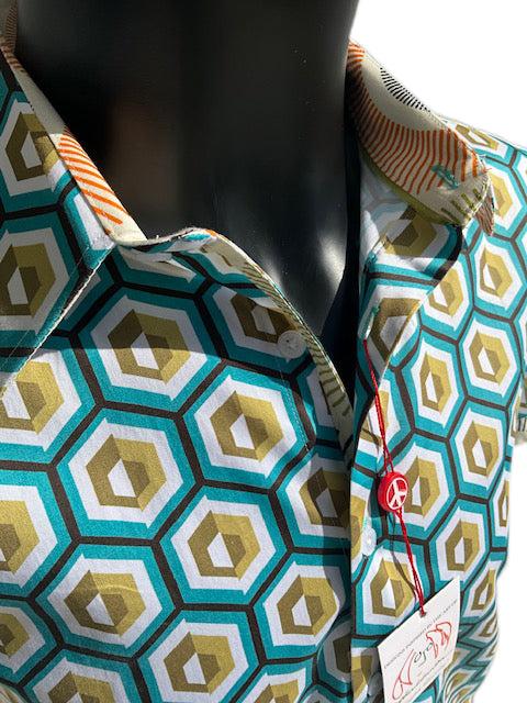 english factory HARTLEYShort Sleeve Shirt Aqua