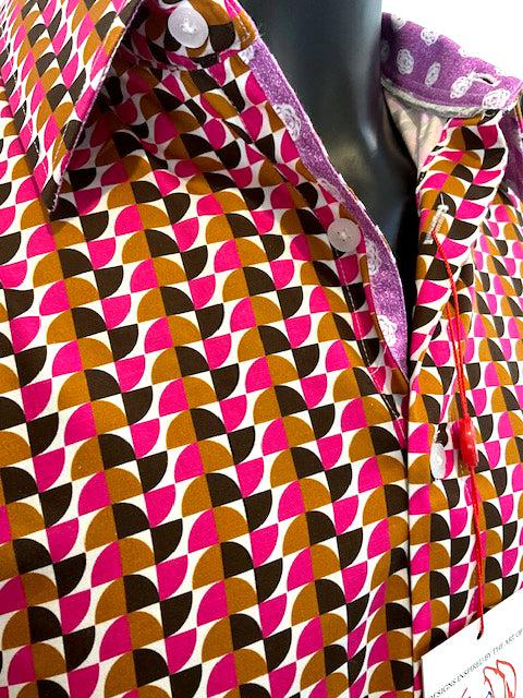 English Factory LANCING Short Sleeve Shirt Fucshia