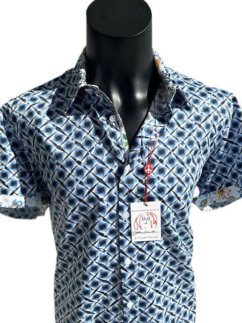 English Factory MALDON Short Sleeve Shirt Ocean