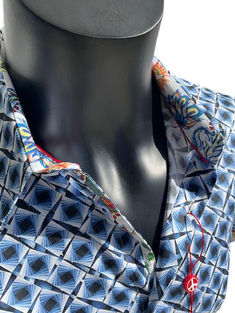 english factory MALDON Short Sleeve Shirt Ocean