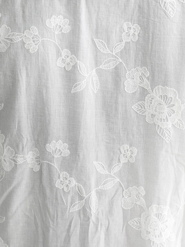 English Factory PEMPERDON Long Sleeve Shirt White