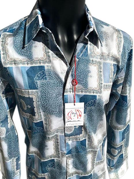 English Factory SALFORD Long Sleeve Shirt Blue