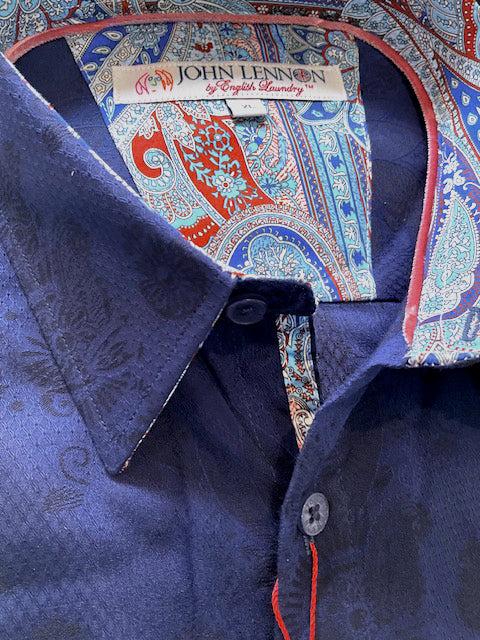 english factory WILTON Long Sleeve Shirt Navy