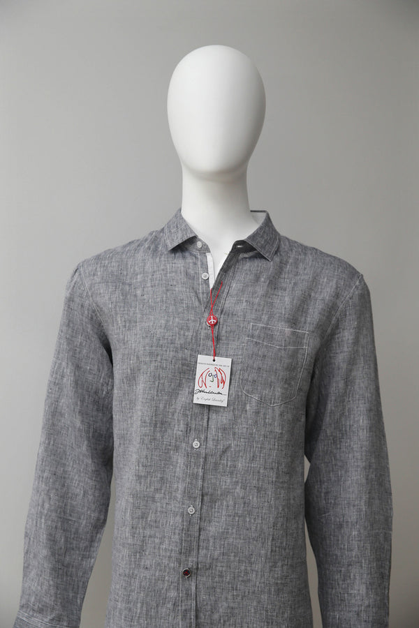 english factory SPOTLAND Long Sleeve Shirt Charcoal