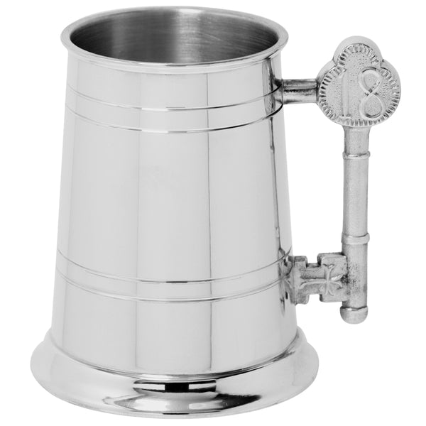 english factory 1 Pint* 18th Birthday Pewter Beer Mug Tankard With 18 Key Handle