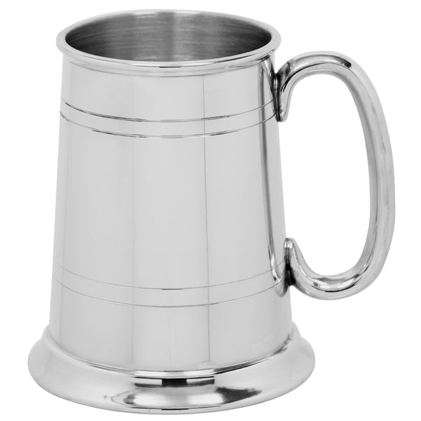 english factory 1 Pint* Classic Pewter Beer Mug Tankard With Curved Handle