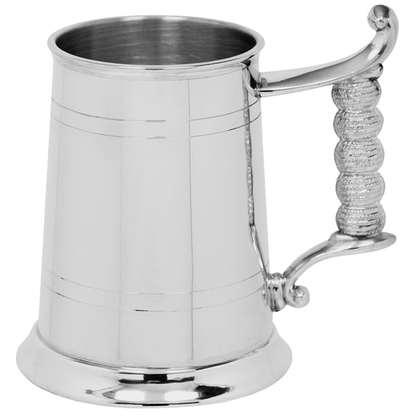 english factory 1 Pint* Classic Pewter Beer Mug Tankard With Rope Handle