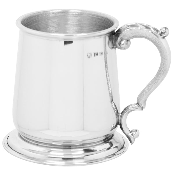 english factory 1 Pint* Heavy Style Pewter Beer Mug Tankard with Intricate Handle