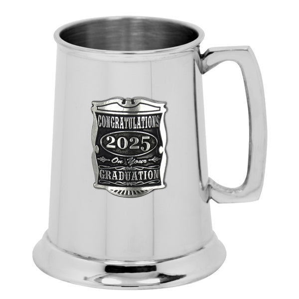 english factory 1 Pint* Pewter Beer Mug Tankard - Graduation 2025