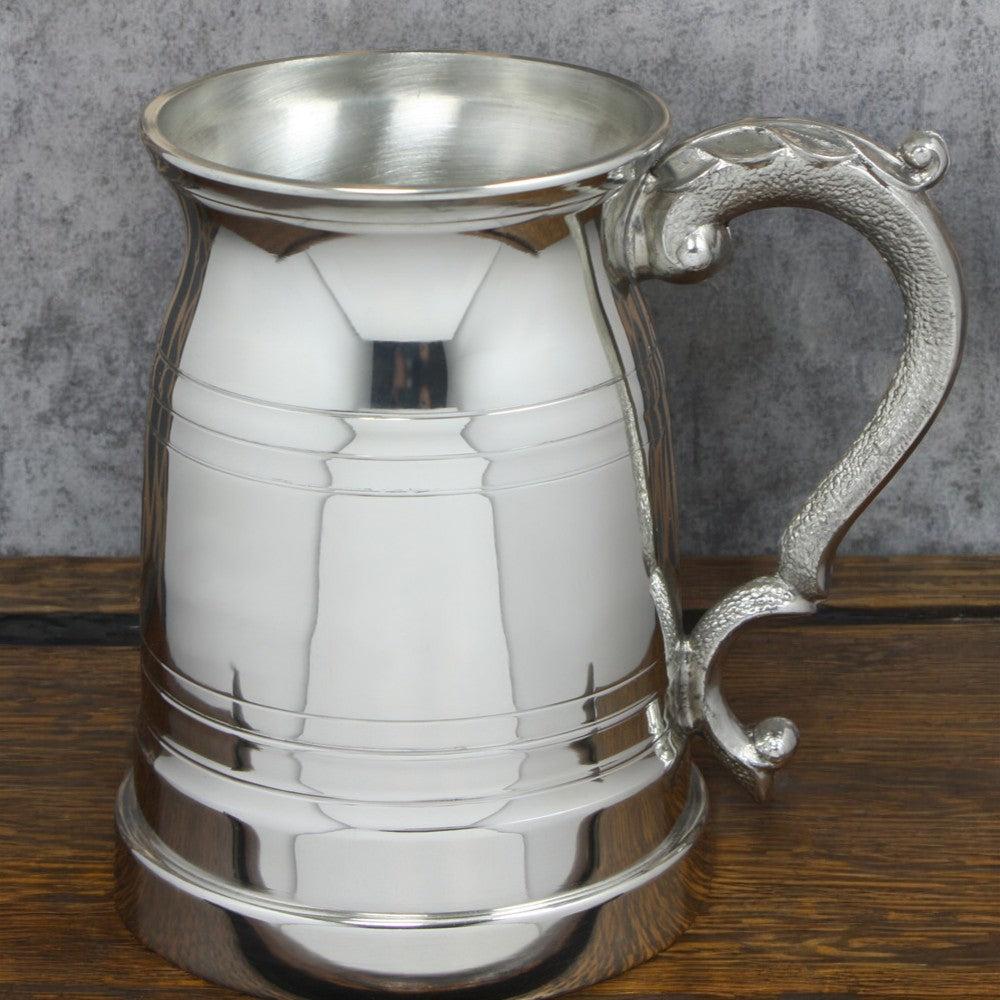 English Factory 1 Pint* Pewter Beer Mug Tankard - Old London Style
