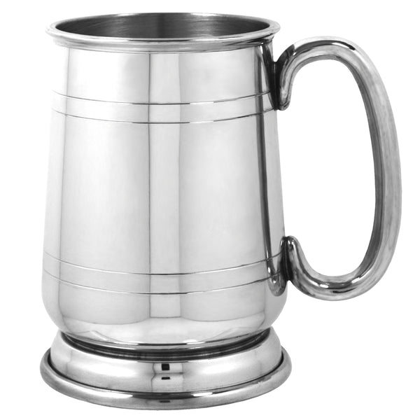 english factory 1 Pint* Pewter Beer Mug Tankard With Curved Handle