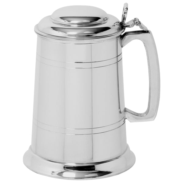 english factory 1 Pint* Standard Pewter Beer Mug Stein Tankard with Hinged Lid