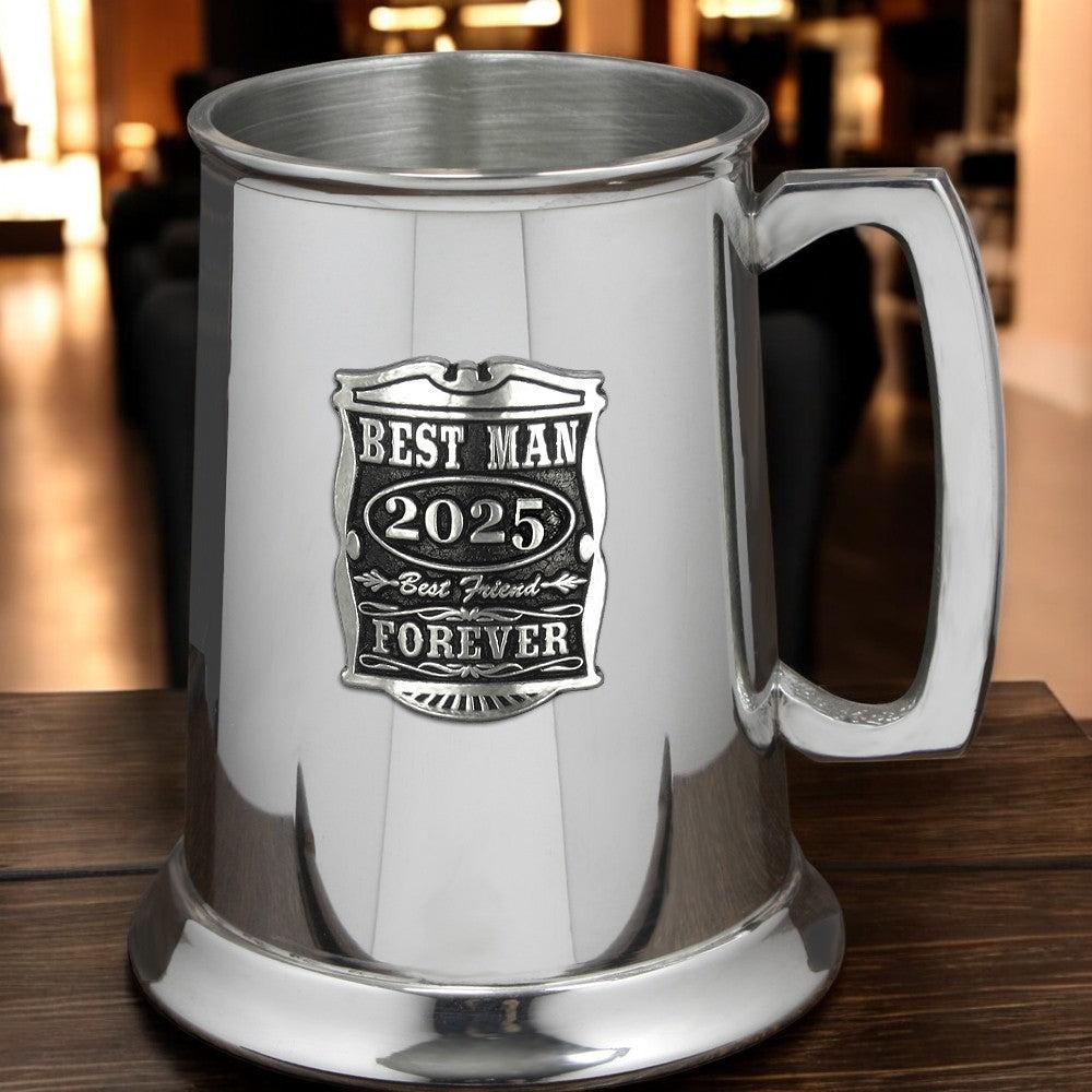 English Factory 1 Pint* Wedding Best Man Pewter Beer Mug Tankard 2025