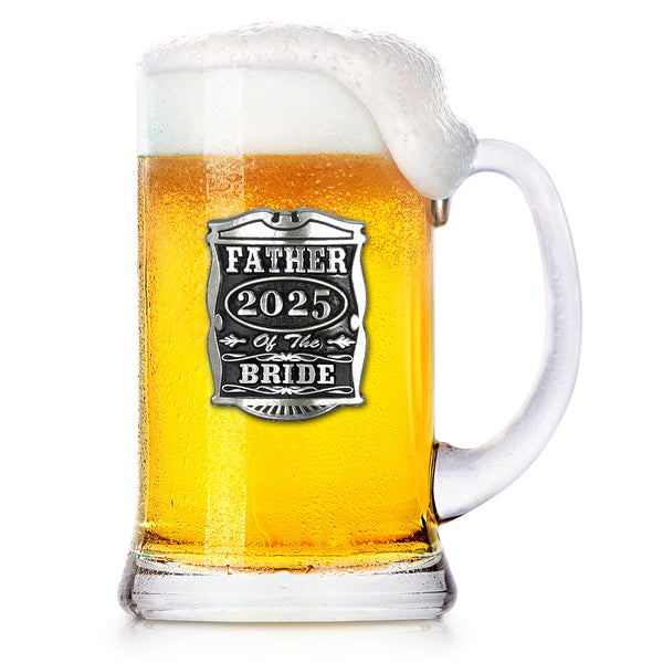 english factory 1 Pint Wedding Father Of The Bride Glass Beer Mug Tankard 2025