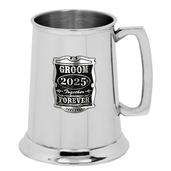 english factory 1 Pint* Wedding Groom Pewter Beer Mug Tankard 2025