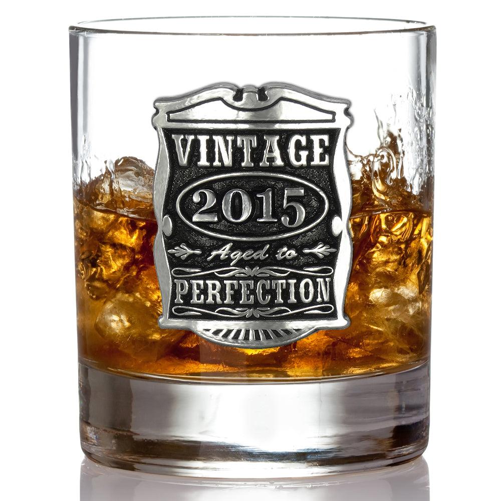 English Factory 10th Anniversary Gift 2015 Vintage Years Pewter Whisky Glass Tumbler