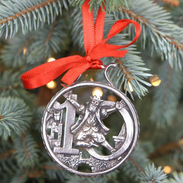 english factory 10th Day Of Christmas Tree Pewter Ornament Bauble Decoration english factory 10th Day Of Christmas Tree Pewter Ornament Bauble Decoration