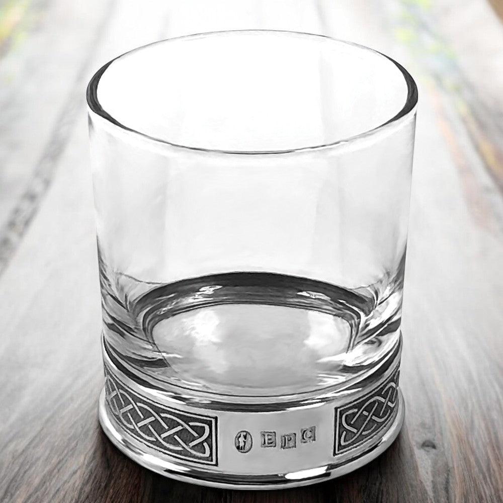 English Factory 11oz Celtic Pewter Whisky Glass Tumbler