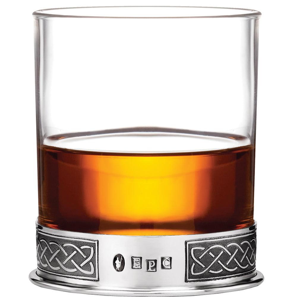 English Factory 11oz Celtic Pewter Whisky Glass Tumbler Set Of 2